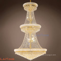 Empire long lobby chandelier, hotel crystal hanging supper large lamp-62038